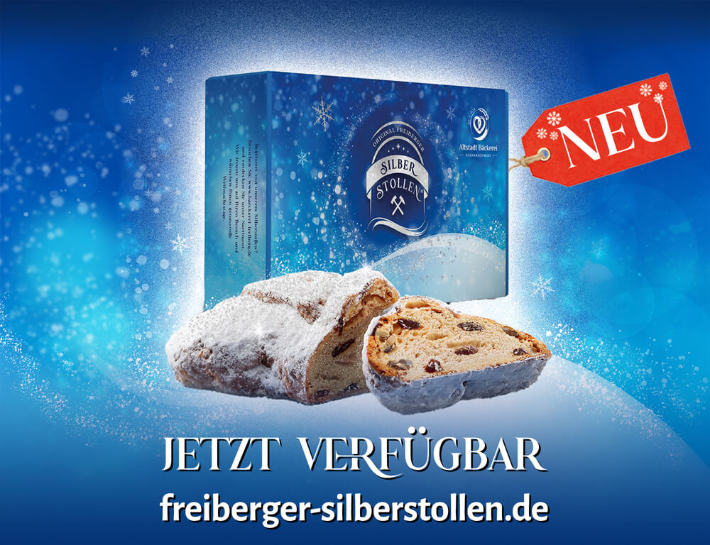 Online Stollenshop: Original Freiberger Silberstollen